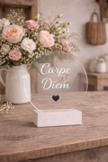 PLEXIGLAS "CARPE DIEM ♥".
