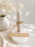 CADEAUSET "HAPPY BIRTHDAY"! TAUPE.