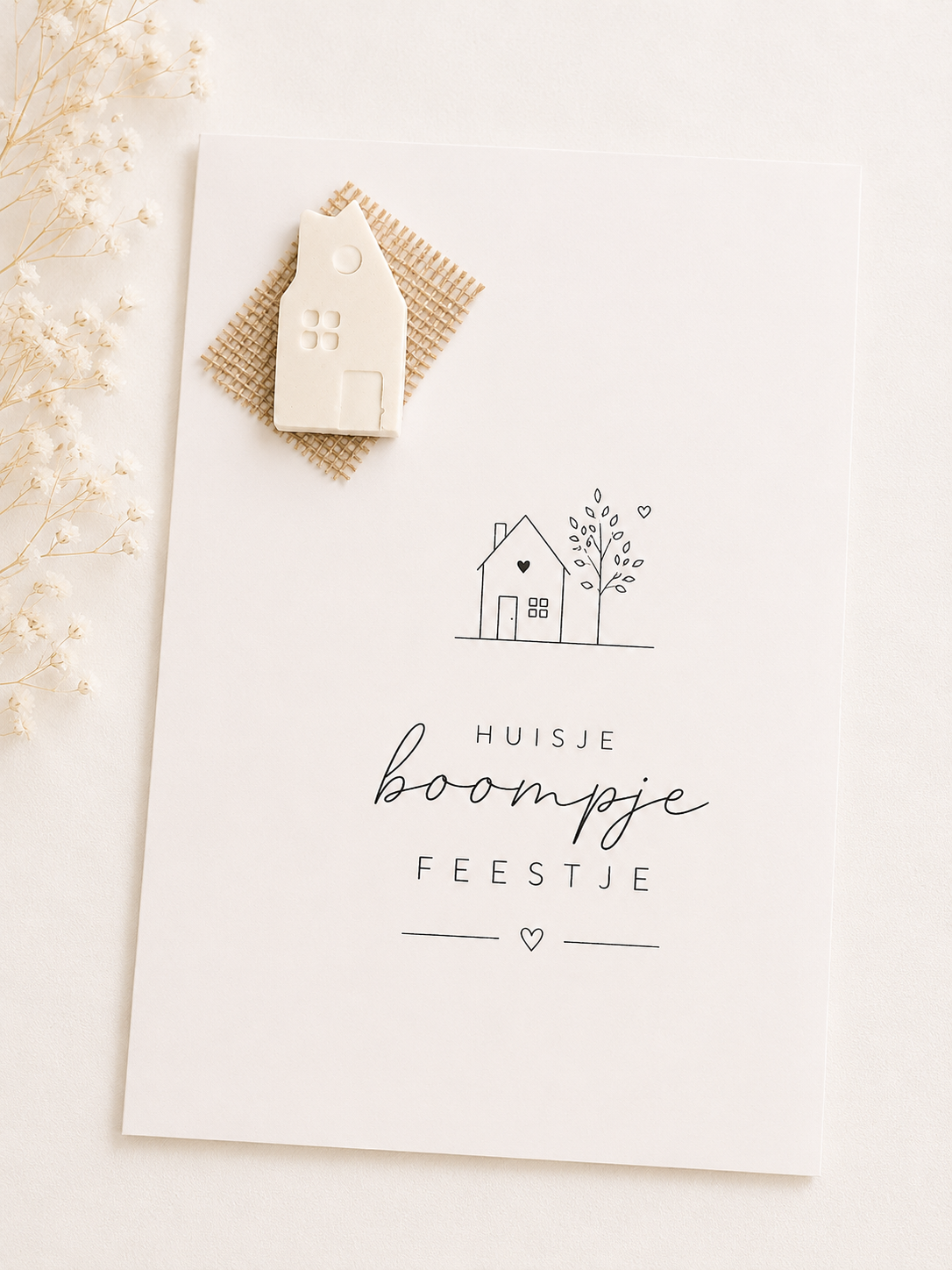 KAART" HUISJE BOOMPJE FEESTJE!".
