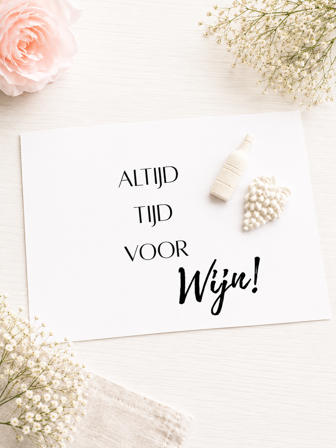 KAART "ALTIJD TIJD VOOR WIJN!".