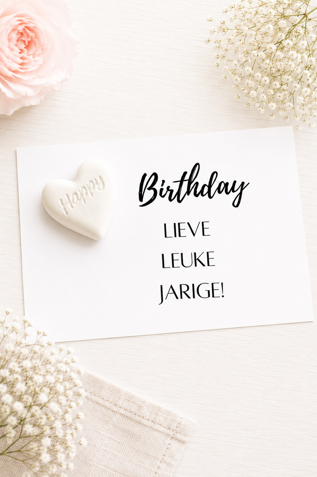 KAART "LIEVE LEUKE JARIGE!".