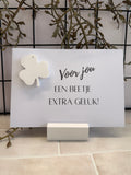 KAART "VOOR JOU EEN BEETJES EXTRA GELUK!".