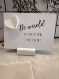 KAART "DE WERELD IS MOOIER MET JOU!".
