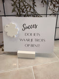 KAART " SUCCES DOE IETS WAAR JE TROTS OP BENT!".